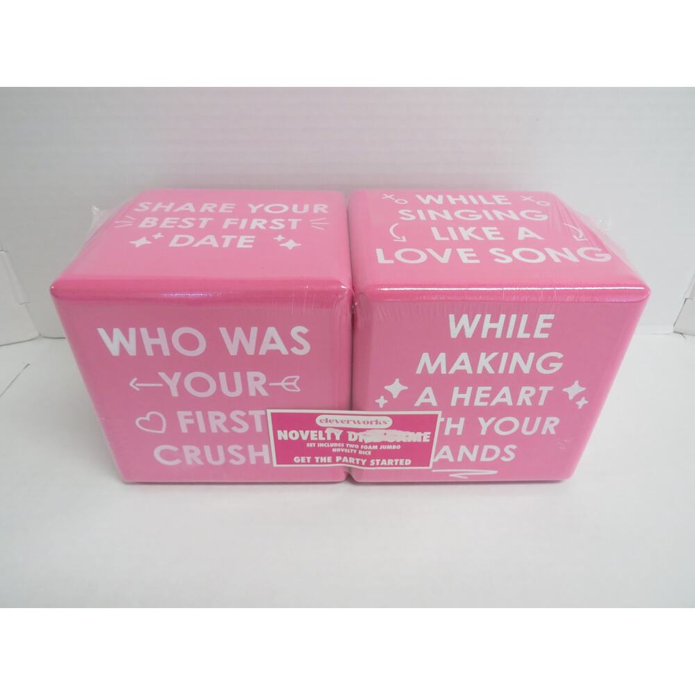 NEW Set of 2 Jumbo Foam Novelty Dice Game Bridal Shower Bachelorette Wedding GNO